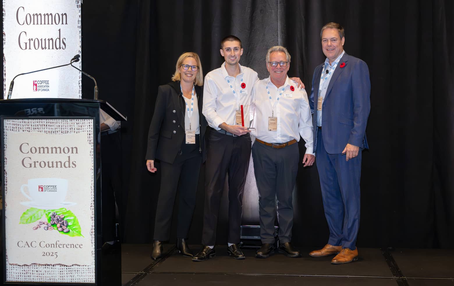 Photo de RFINE Biomass Solutions recevant le prix de la réalisation innovante du CAC