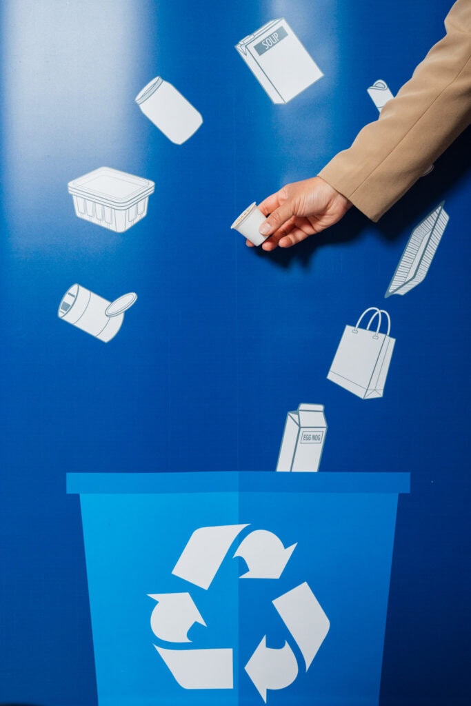 From Innovation to Impact: Keurig Dr Pepper Canada Advances Circular Packaging 3 - Coffee Association of Canada Blue bin - Coffee Association of Canada