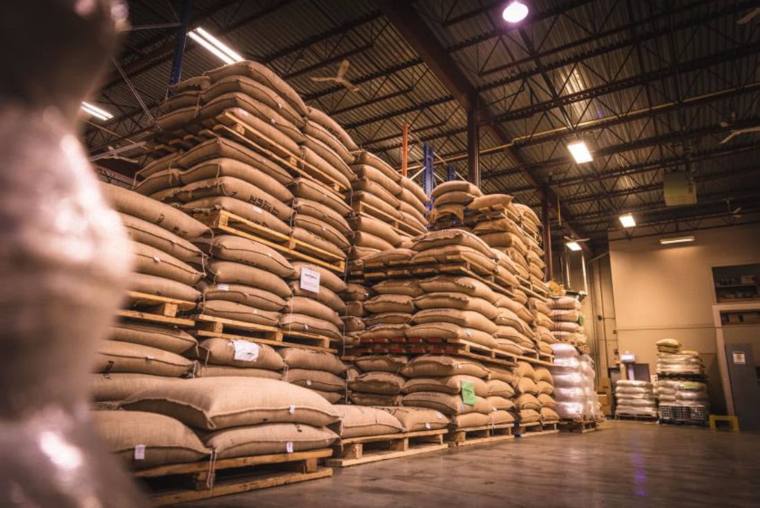 Canterbury Coffee: Certified with Purpose 2 - Coffee Association of Canada Canterbury warehouse - Coffee Association of Canada